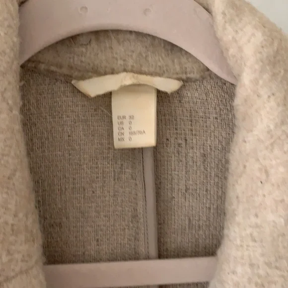 Cream H&M dress coat - Picture 3 of 4